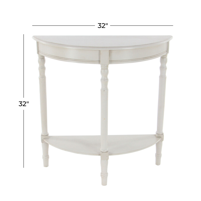 606801 Grey Cream Light Grey Traditional Wood Console Table 2